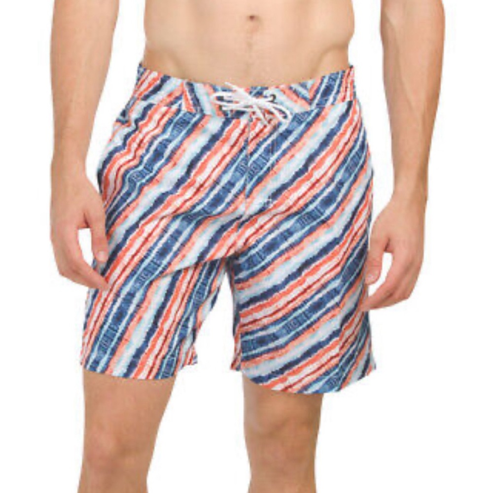 Trunks Surf & Swim‎ Men's Printed Swami Swim Shorts Size Large